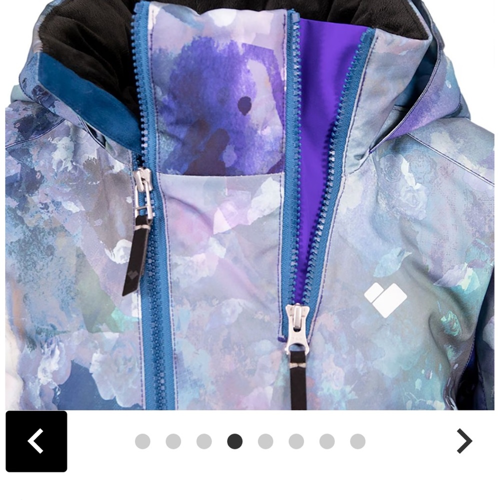 Obermeyer Blue and Purple Kids Jacket - Picture 10 of 11
